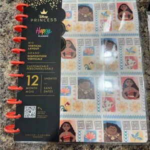 Happy Planner Disney Princess Moana Floral Character Planner 12month UNDATED